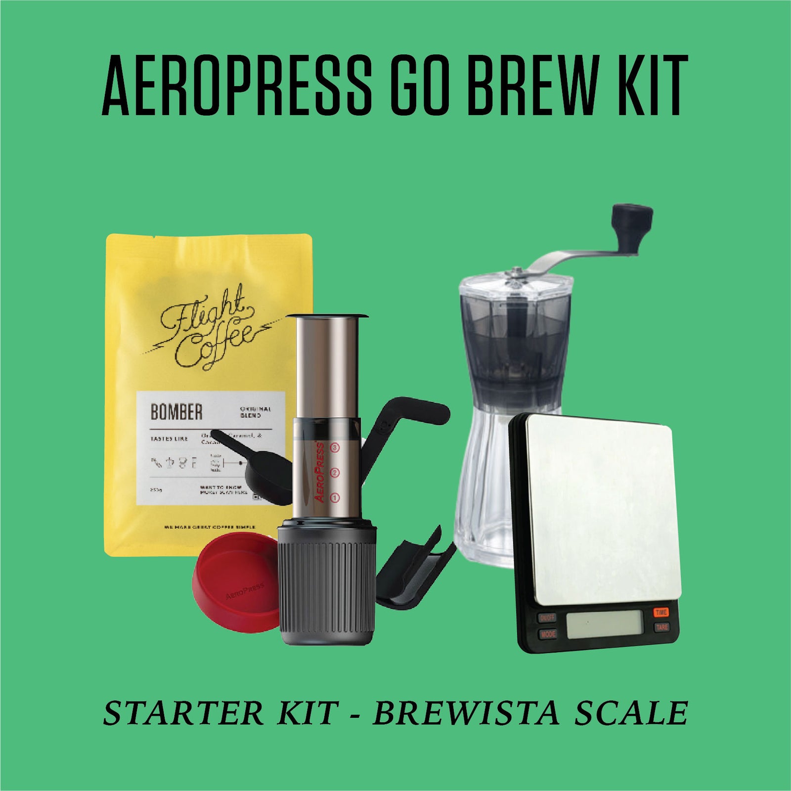 Aeropress Go Brew Kit w/ Brewista Scales
