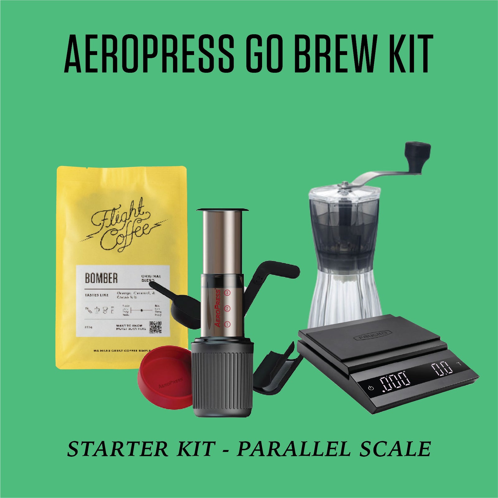 Aeropress Go Brew Kit w/ Parallel Scales