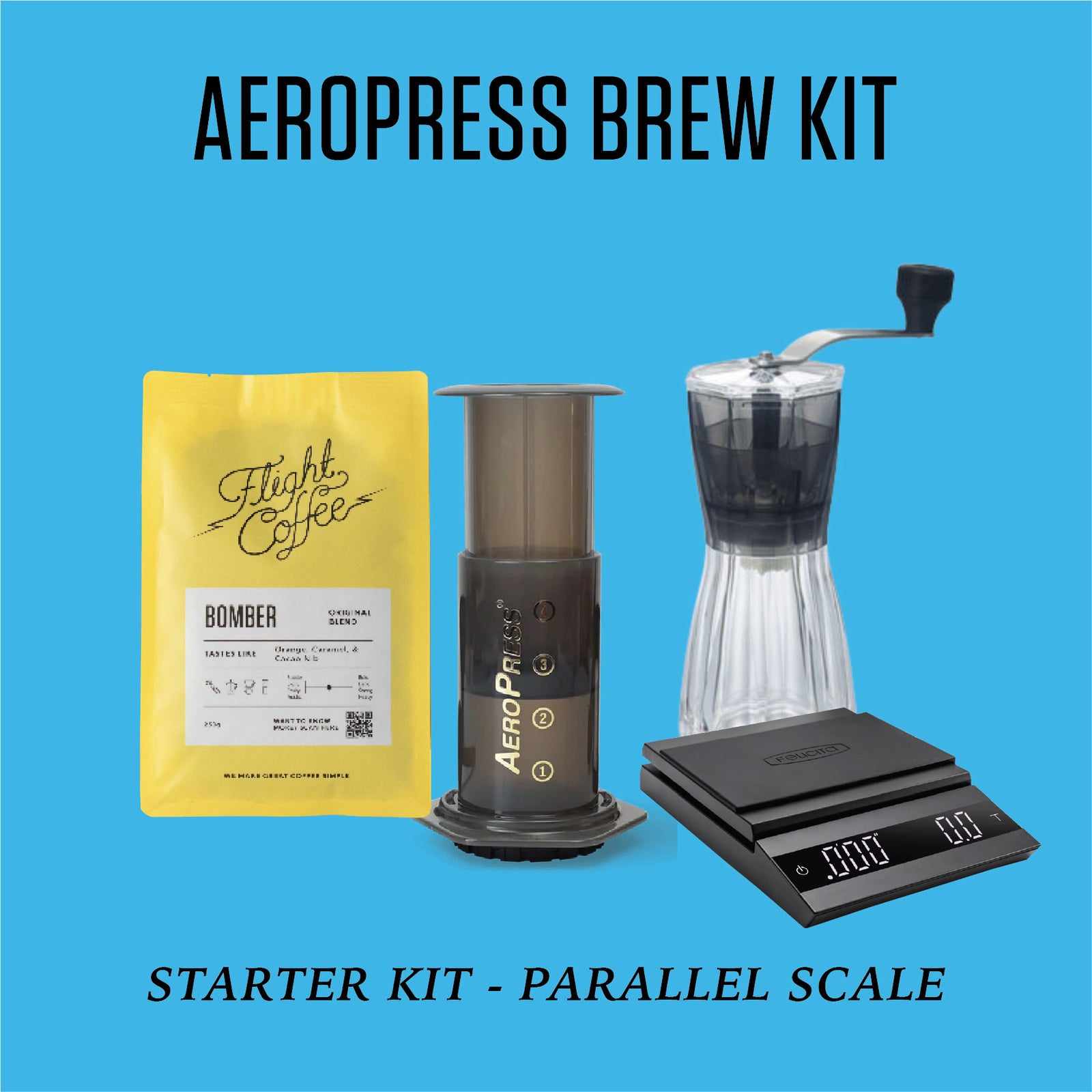 Aeropress Brew Kit w/ Parallel Scales