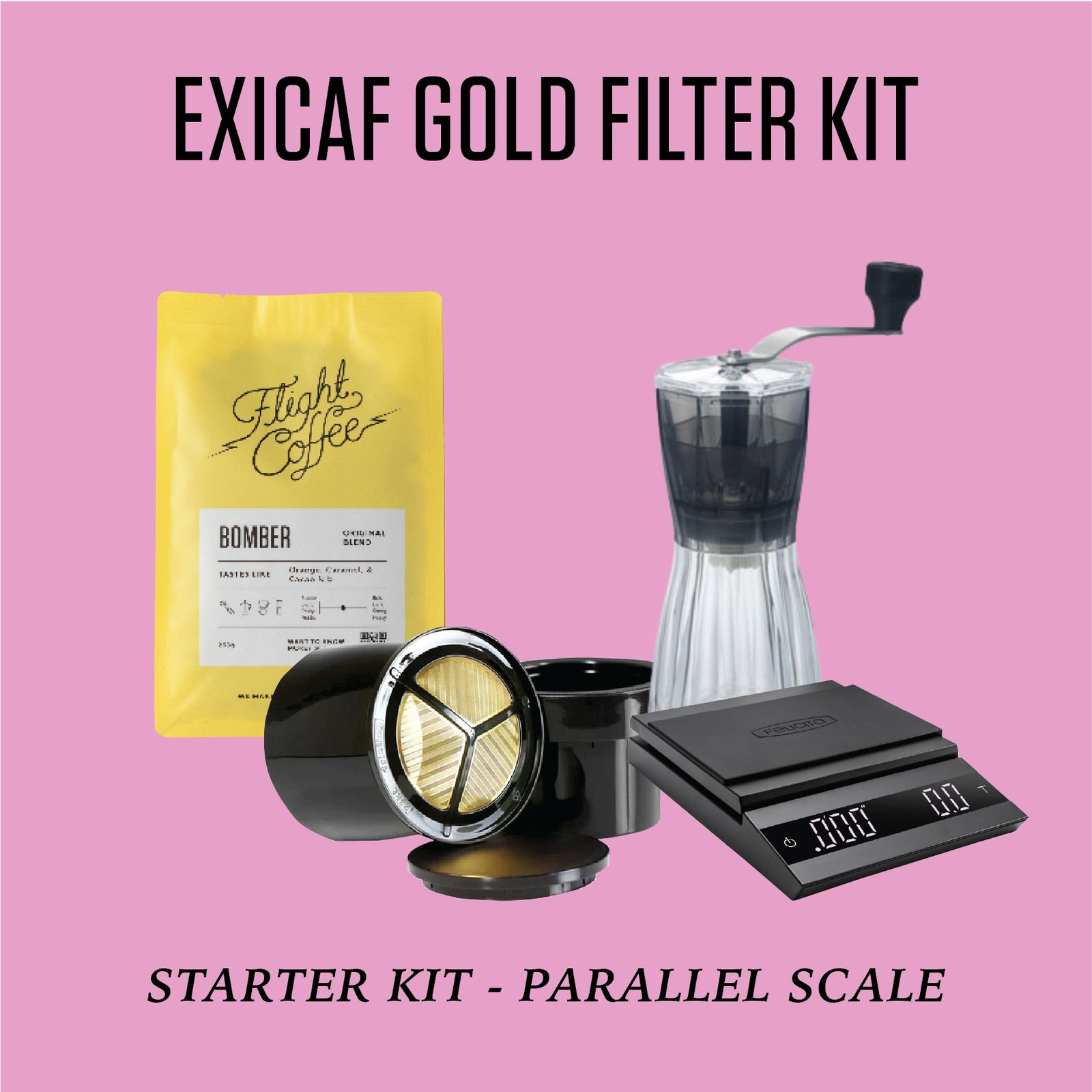 Exicaf Gold Filter Kit w/ Parallel Scales