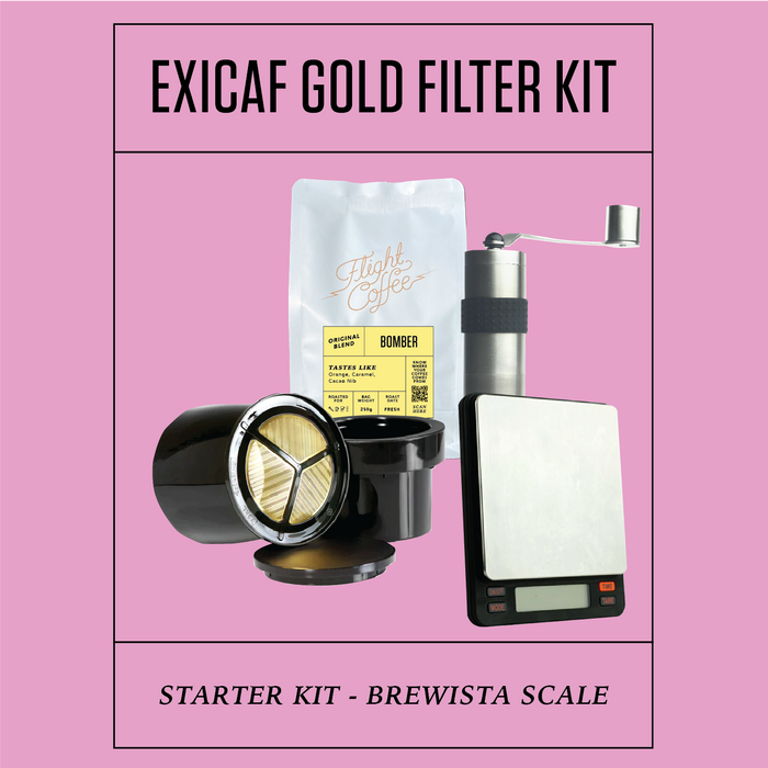 Exicaf Gold Filter Kit w/ Brewista Scales