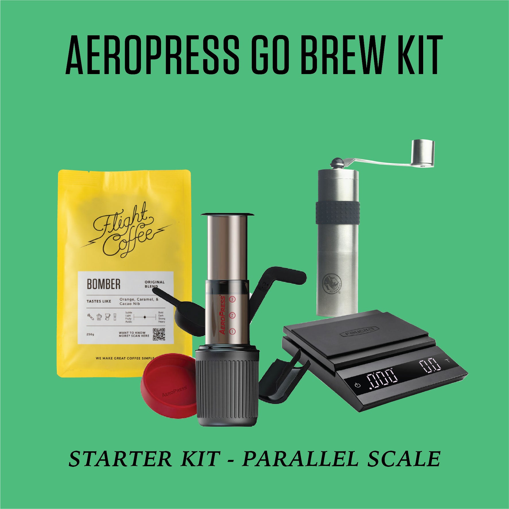 Aeropress Go Brew Kit w/ Parallel Scales