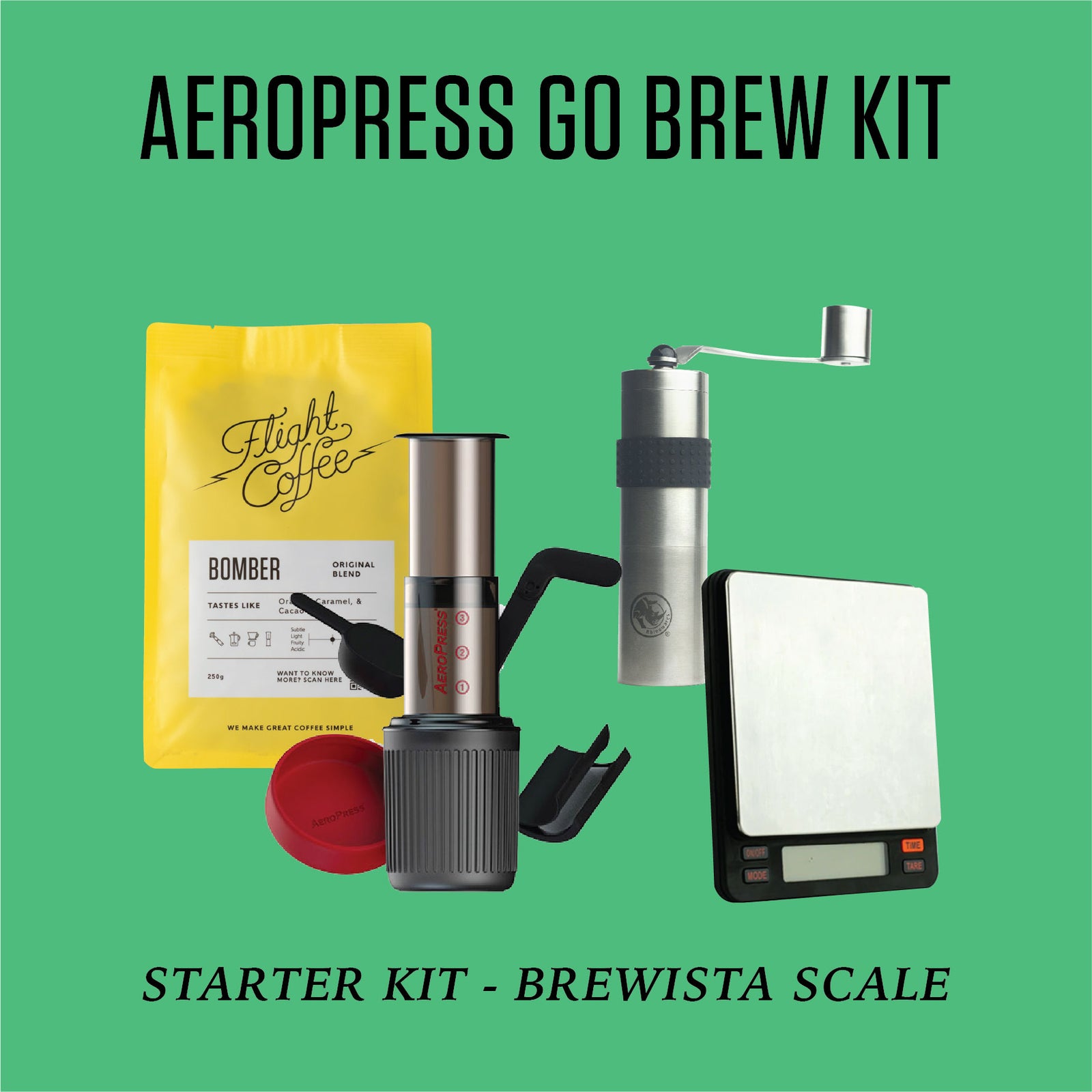 Aeropress Go Brew Kit w/ Brewista Scales