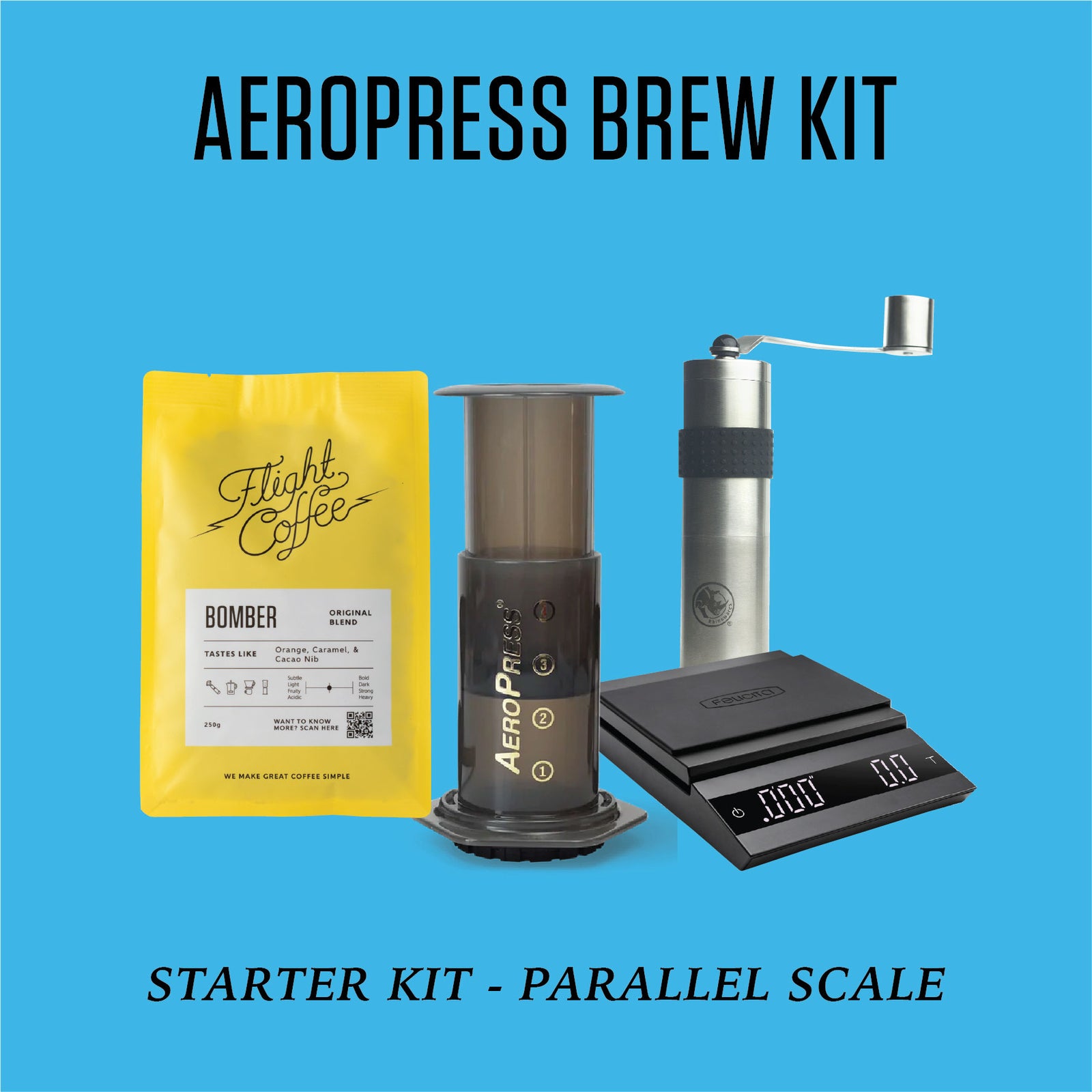 Aeropress Brew Kit w/ Parallel Scales