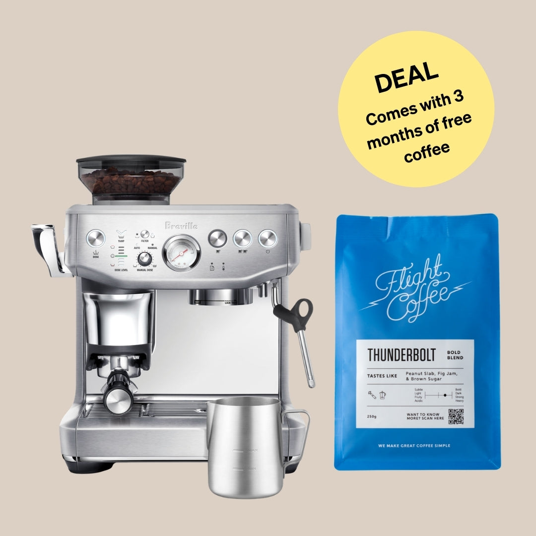 Breville Barista Express Impress Machine + 3 Months of Coffee