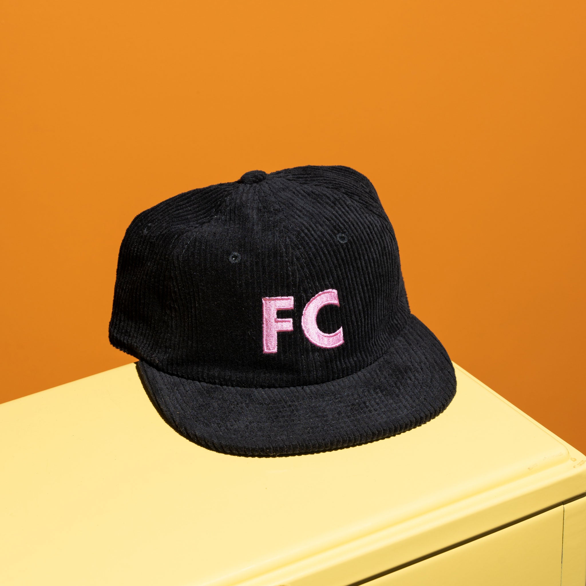 FC black and pink cap