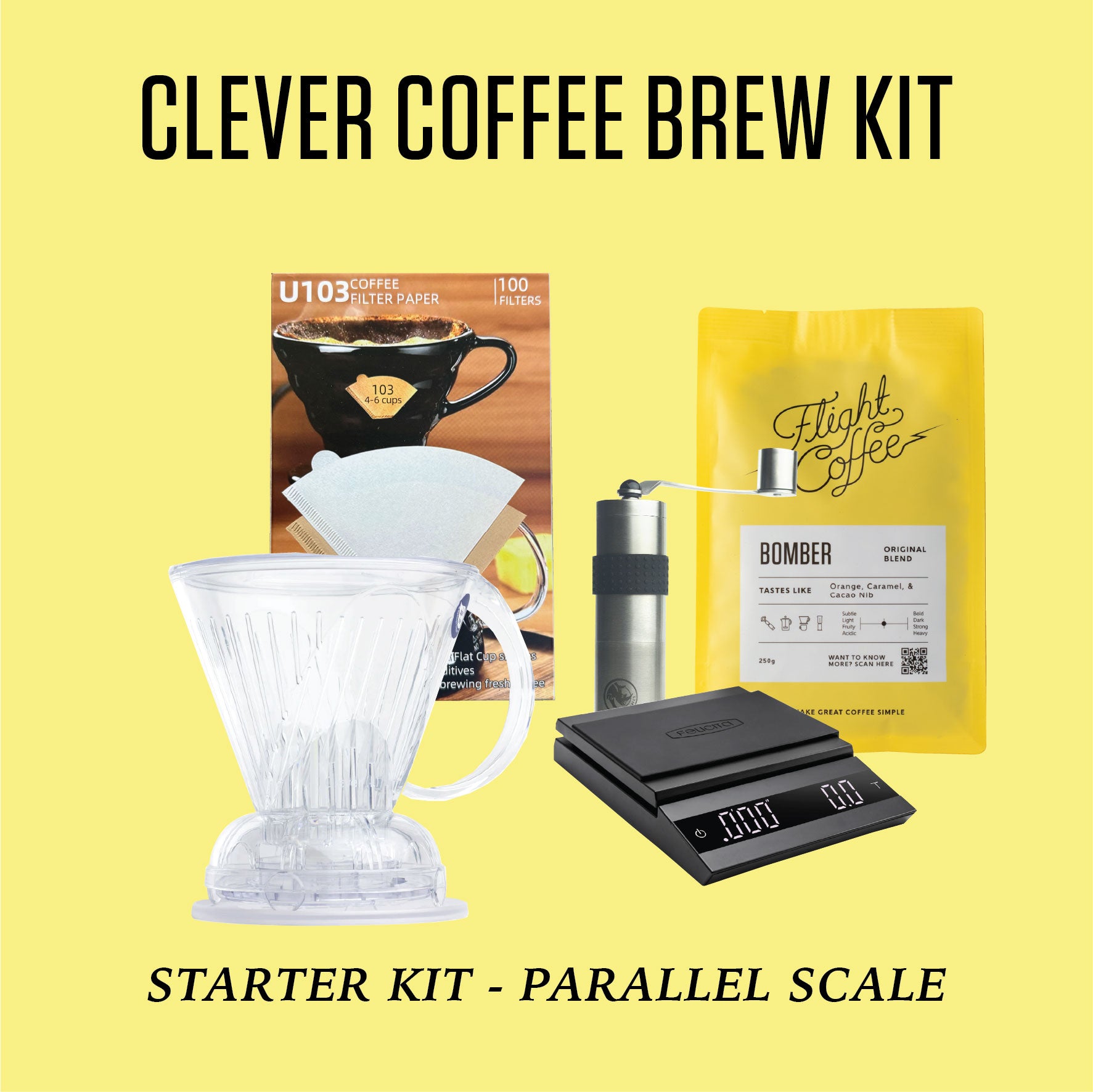 Clever Coffee Brew Kit w/ Parallel Scales