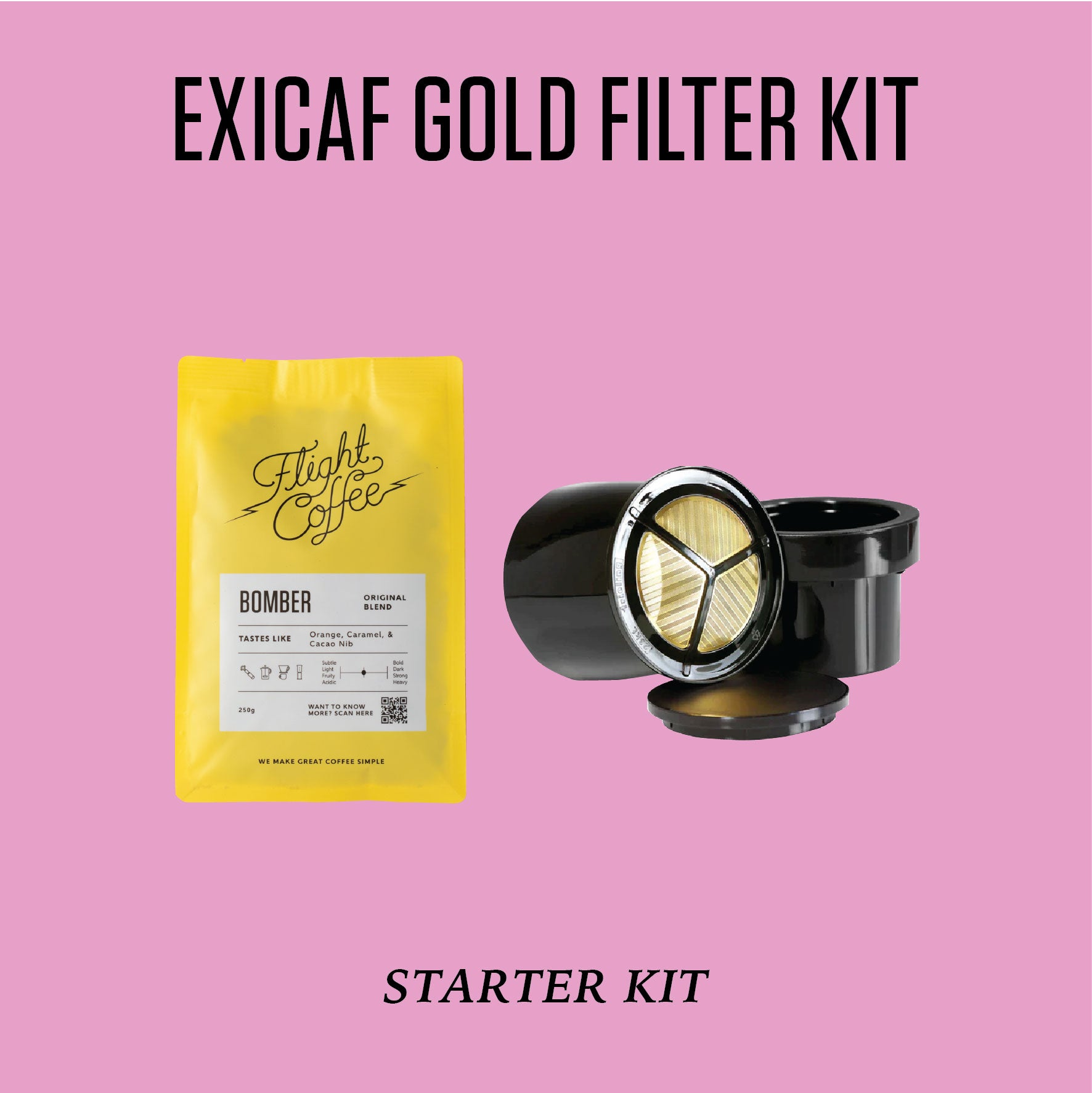 Exicaf Gold Filter Kit - Starter Kit