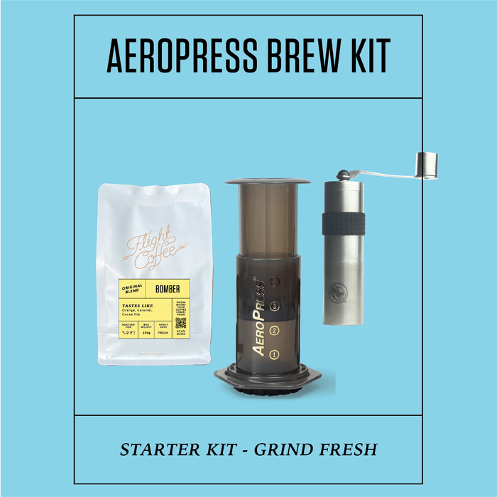 Aeropress Brew Kit w/ Hand Grinder