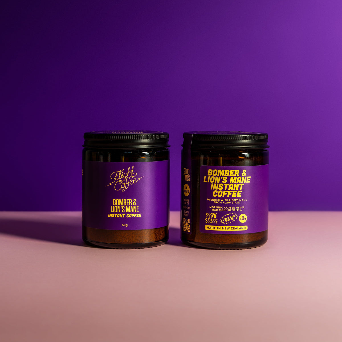 Bomber WITH LION'S MANE Specialty Instant Coffee (20 Serves)