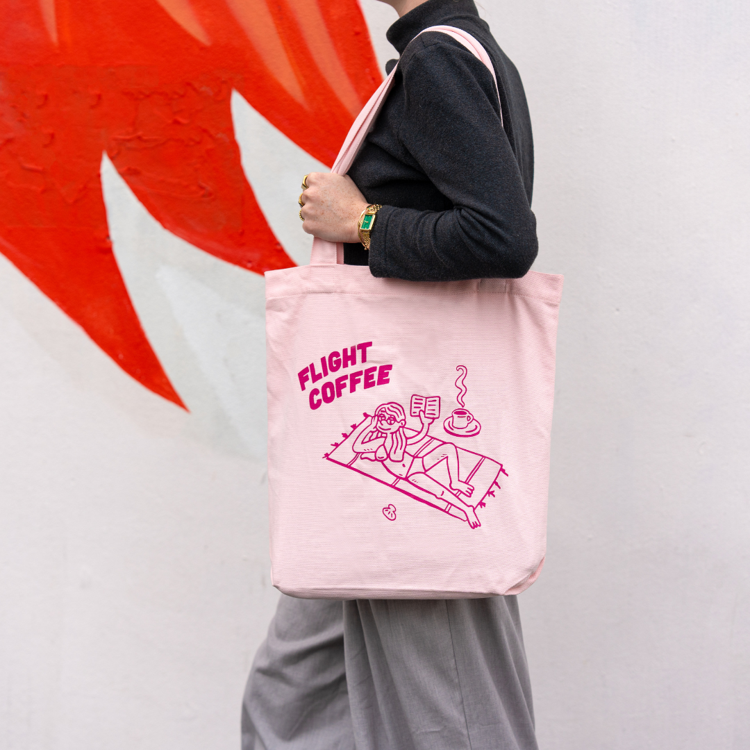 Beach Girl Tote Bag Pink