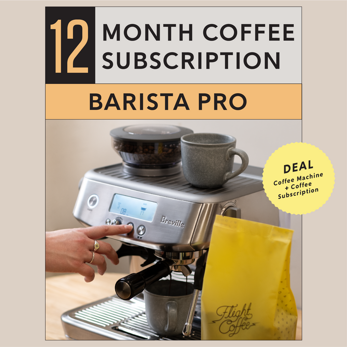 Breville Barista Pro Machine + 12 Month Coffee Subscription
