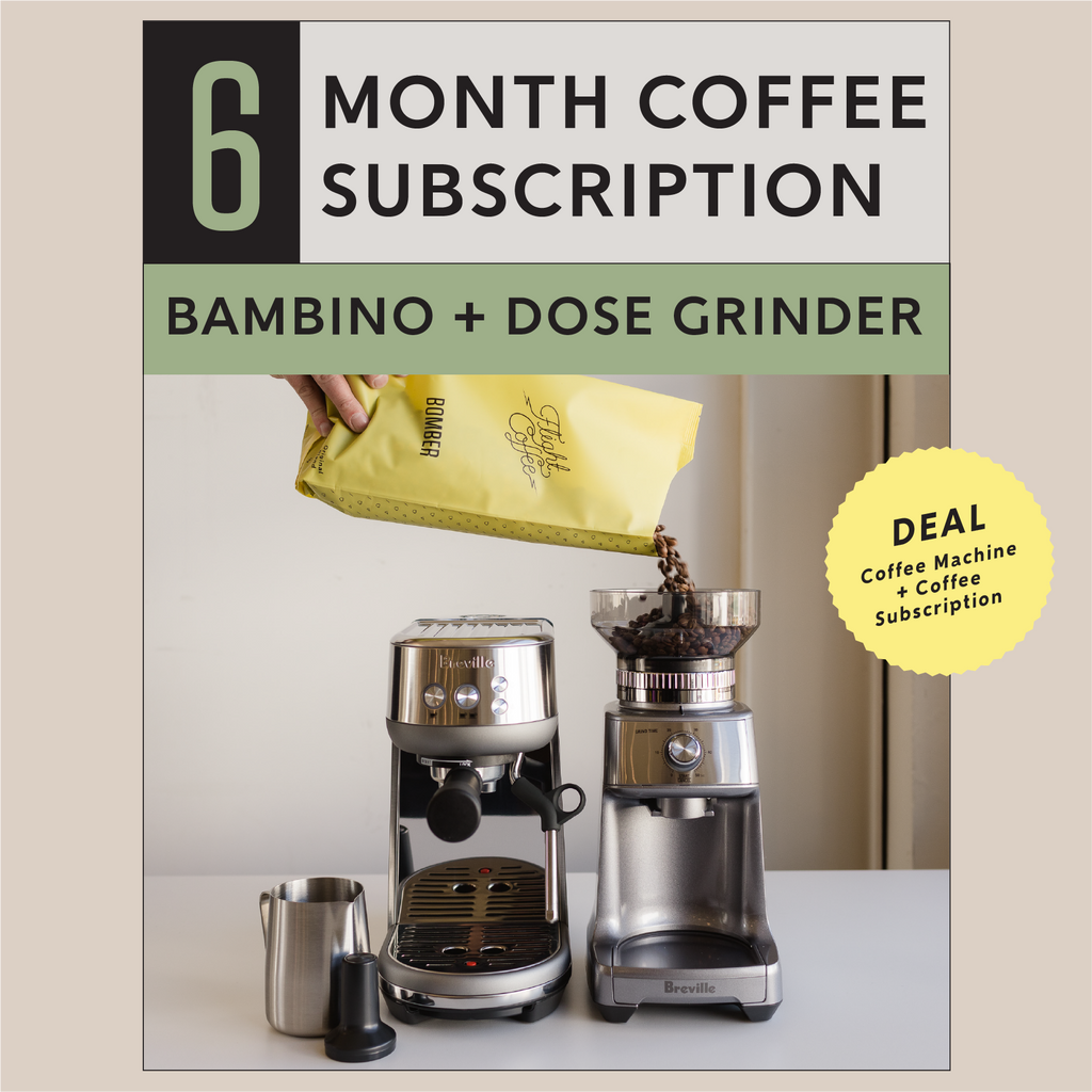 Breville Bambino Machine + Dose Grinder + 6 Month Coffee Subscription –  Flight Coffee