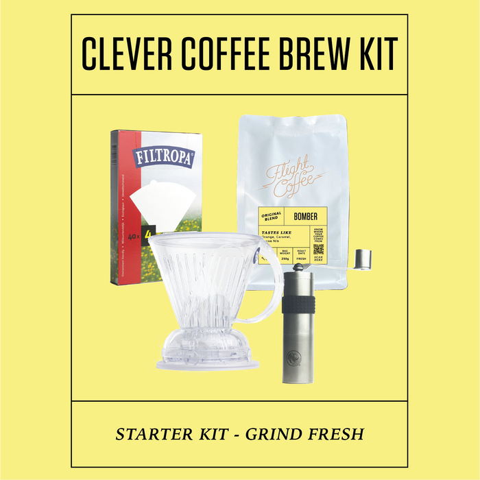 Clever Coffee Brew Kit w/ Hand Grinder