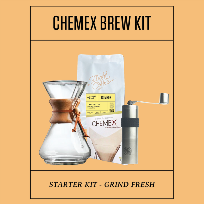 Chemex Brew Kit w/ Hand Grinder