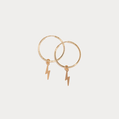 Reca Lightning Hoop Earrings